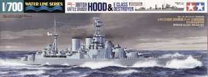 Tamiya 31806 Англ. тяжелый крейсер Hood и эсминец E Class 1/700