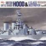 Tamiya 31806 Англ. тяжелый крейсер Hood и эсминец E Class 1/700