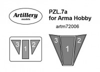 Fly model M7206 Masks for PZL.7a (ARMA HOBBY) 1/72
