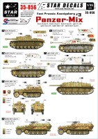 Star Decals STAR35856 East Prussia/Koenigsberg #3. Panzer-MixSturmgeschutz/StuG.42, Sturmgeschutz/StuG.III Ausf.C, Sturmgeschutz/StuG.III Ausf.G,Jagdpanzer IV L/48, Jagdpanzer IV(A) L_70, Sd.Kfz.250/1, German Sd.Kfz.251/1 Ausf.C 1/35