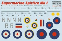 Print Scale M72002 Mask&Decal Supermarine Spitfire Mk.1 Part 1 1/72