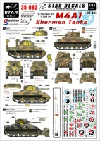 Star Decals STAR35983 U.S. M4A1 Sherman Tanks in Italy 1/35