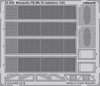 Eduard 23030 Mosquito FB Mk.VI radiators 1/24