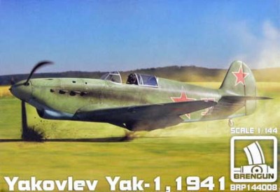 Brengun BRP144008 Yakovlev Yak-1, 1941 (plastic kit) 1/144