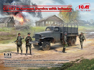 ICM 35588 G7107 in German Service w/ infantry (4 fig.) 1/35