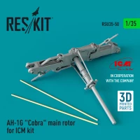 Reskit RSU35050 AH-1G 'Cobra' main rotor (ICM) 3D Print 1/35