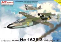 Az Model 78053 Heinkel He 162B-3 (3x camo) 1/72
