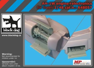BlackDog A48057 AH-1 W engine + electronics (ITAL) 1/48