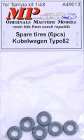Mp Originals Masters Models MP-A48013 1/48 Spare tires for Kubelwagen Type 82 (6 pcs.)
