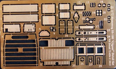 NH Detail NHM72034 Hanomag SS-100 &quot;Gigant&quot; Detail Set 1/72