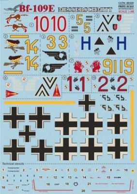 Print Scale 48-029 Me-109 Е ч.1 1/48
