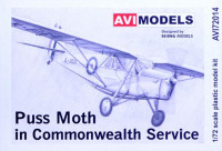 Aviprint 72014 1/72 Puss Moth in Commonwealth Service (4x camo)