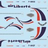 F-rsin Plastic FRP4084 Airbus A300-600 Air Liberte laser-printed decals (includes Revell RV4206 Beluga parts) 1/144