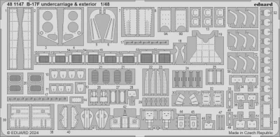 Eduard 481147 SET B-17F undercarriage &amp; exterior (EDU) 1/48