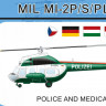 Mark 1 Models MKM-144.151 Mil Mi-2 P/S/PLUS 'Police&Medical' (2-in-1) 1/144