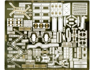 White Ensign Models PE 633 &quot;ULTIMATE&quot; KRIEGSMARINE 3 (Hipper, Prinz Eugen, Graf Spee, etc.) 1/600