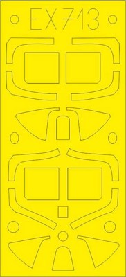 Eduard EX713 Mask 1/48 Spitfire Mk.I (EDU)