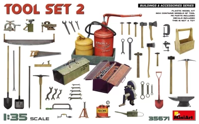 Miniart 35671 Tool Set No.2 (incl. PE &amp; decals) 1/35