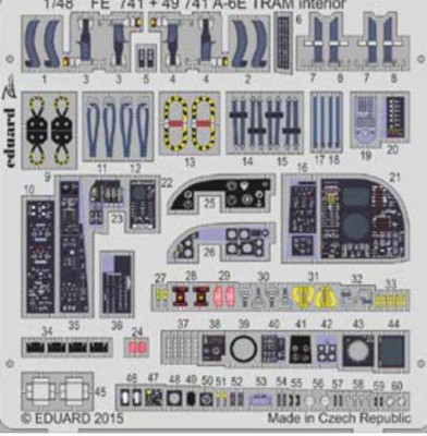 Eduard FE741 A-6E TRAM interior 1/48