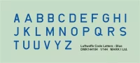 4+ Publications 144104 Decals Luftwaffe Code Letters Blue (2 Sets) 1/144