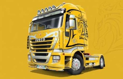 Italeri 03898 IVECO Stralis Yellow Devil 1/24