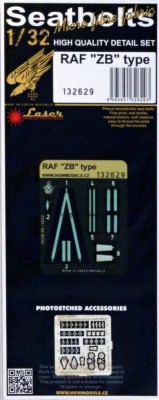 HGW 132629 Seatbelts RAF 'ZB' type (laser) 1/32