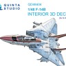 Quinta Studio QD48404 F-14B (GWH) 3D Декаль интерьера кабины 1/48