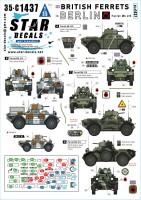 Star Decals 35-C1437 British Ferrets in Berlin Berlin Brigade Ferret Mk 2/3 1/35