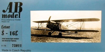 AB MODEL ABMOD72011 1/72 Letov S-16L