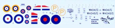 Clear Prop D72002 Decal Gloster E28/39 Pioneer 1/72