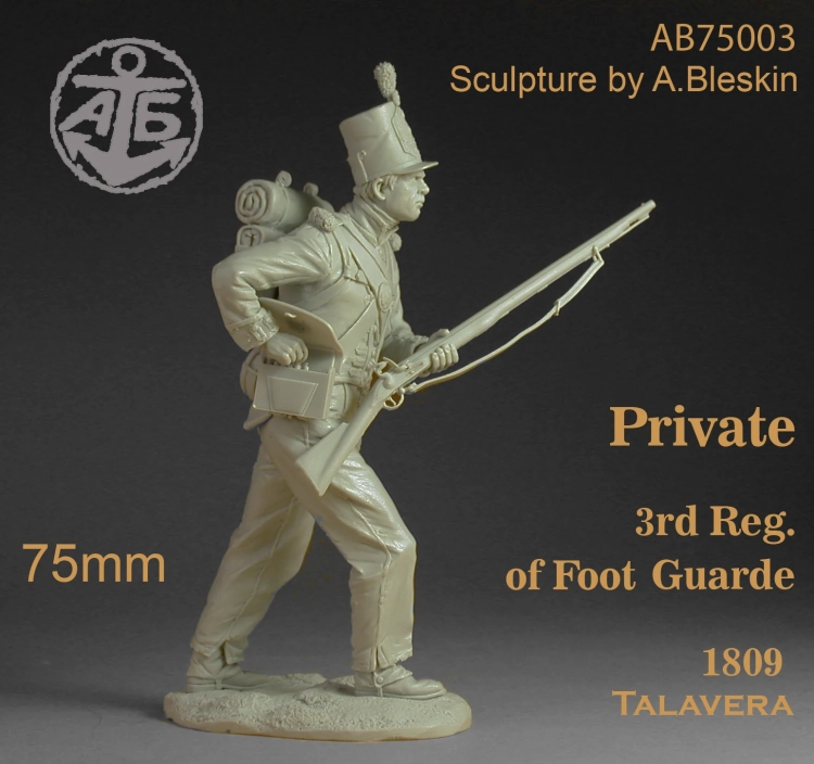 Bleskin miniatures AB75003 Рядовой 3го полка Пешей гвардии Англия 1809 1/24