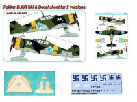AML AMLA48005 Fokker D.XXI Ski + Декали for 2 versions 1/48