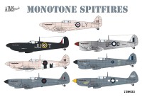 Aims AIMS72D033 Monotone Supermarine Spitfires Pr.Mk.IV, Pr Mk.IX, PR Mk.IG, Mk.Vc, Mk.Vb 1/72