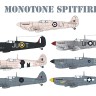 Aims AIMS72D033 Monotone Supermarine Spitfires Pr.Mk.IV, Pr Mk.IX, PR Mk.IG, Mk.Vc, Mk.Vb 1/72