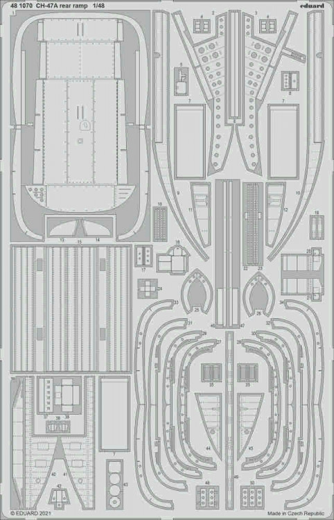 Eduard 481070 SET CH-47A rear ramp (HOBBYB) 1/48