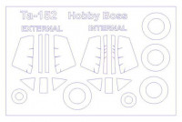 KV Models 48070 Ta 152 C-0/Ta 152 C-1/Ta152 C-1/R14/Fw 190D-9 (HOBBY BOSS #81701,#81702,#81703,#81716) - (Двусторонние маски) + маски на диски и колеса HOBBY BOSS 1/48