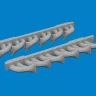 Eduard 6481049 BRASSIN P-39 exh. stacks fishtail (ARMA H.) 1/48