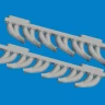 Eduard 6481049 BRASSIN P-39 exh. stacks fishtail (ARMA H.) 1/48