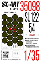 SX Art 35099 Окрасочная маска Су-122-54 (Miniart) 1/35