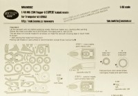 New Ware NWA-M0102 Mask MiG-23M Flogger-B EXPERT (TRUMP 02853) 1/48