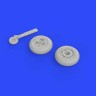 Eduard 672142 Spitfire Mk.XVI wheels - 3 spoke 1/72