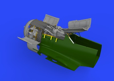Eduard 648941 BRASSIN Fw 190A-7 engine&amp;fuselage guns (EDU) 1/48