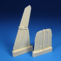 Barracuda Studios BCR48368 Messerschmitt Bf-109G-6 Horizontal Tailplanes with Separate Elevators (designed to be used with Tamiya kits) 1/48
