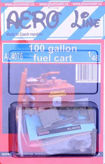 Plus model AL4076 1/48 Fuel cart - 100 gallon (resin set w/decals)