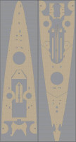 Pontos model 35012WD1 DKM Scharnhorst Wooden Deck set Type 1 1/350