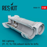 Reskit RSU48-0171 BAC Lightning (F1, F2, T4, F2A) exhaust nozzle for AirFix Airfix 1/48