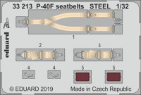 Eduard 33213 1/32 P-40F seatbelts STEEL (TRUMP)
