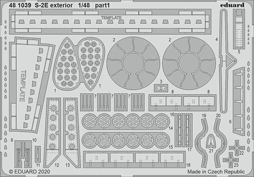 Eduard 481039 SET S-2E exterior (KIN)