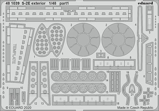 Eduard 481039 SET S-2E exterior (KIN)