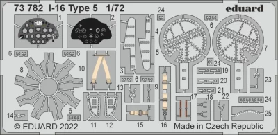 Eduard 73782 SET I-16 Type 5 (CL.PROP) 1/72